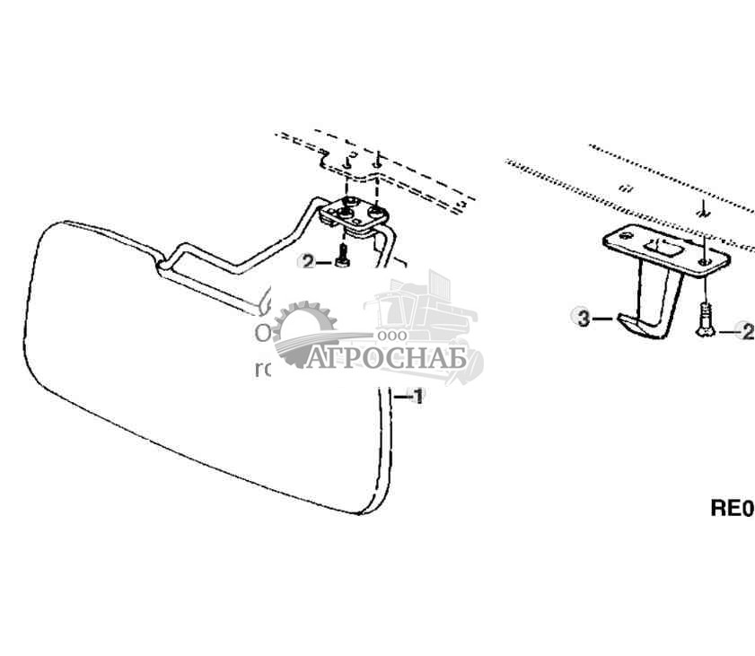 SUN VISOR AND CLOTHES HOOK 
